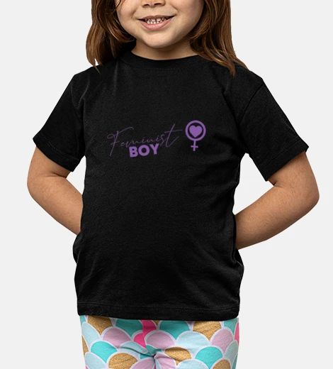 Abbigliamento ragazzo femminista lilla