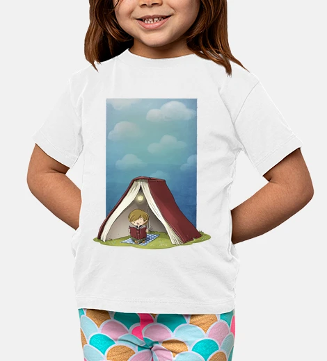 Abbigliamento ragazzo leggendo un libro - t-shirt bambini