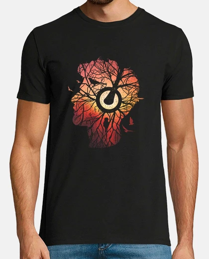 Camiseta raíces de los árboles-música