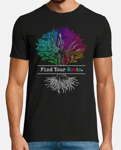 Camiseta raíces del árbol de la vida árbol genea