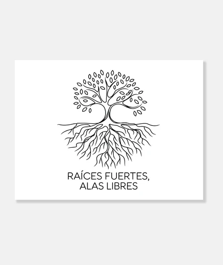 Lienzo Raíces Fuertes, Alas Libres