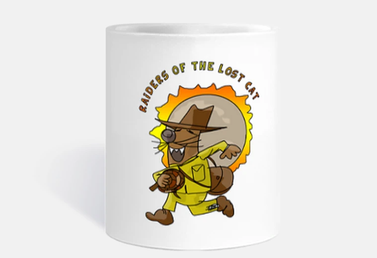 Cup raiders of the lost cat