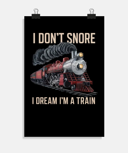 Poster Railway Station Trainspotter Steam Trai