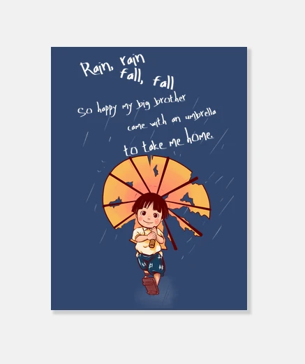 Lienzo Rain, rain, Fall, Fall...