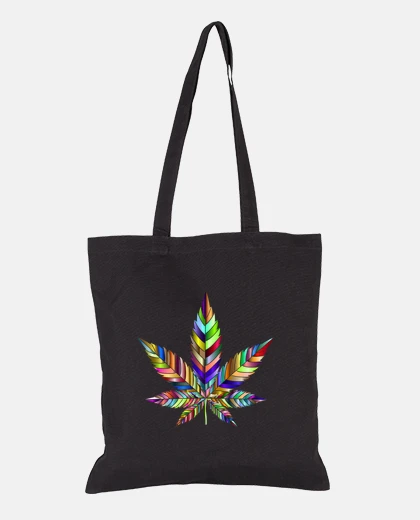 Bag Rainbow Cannabis Leaf