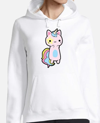 Rainbow cat kawaii hoodie tostadora