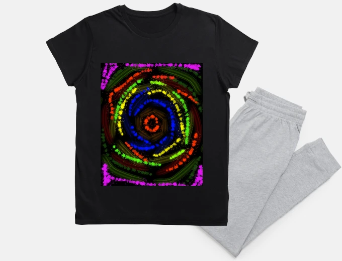 Pigiama rainbow circles
