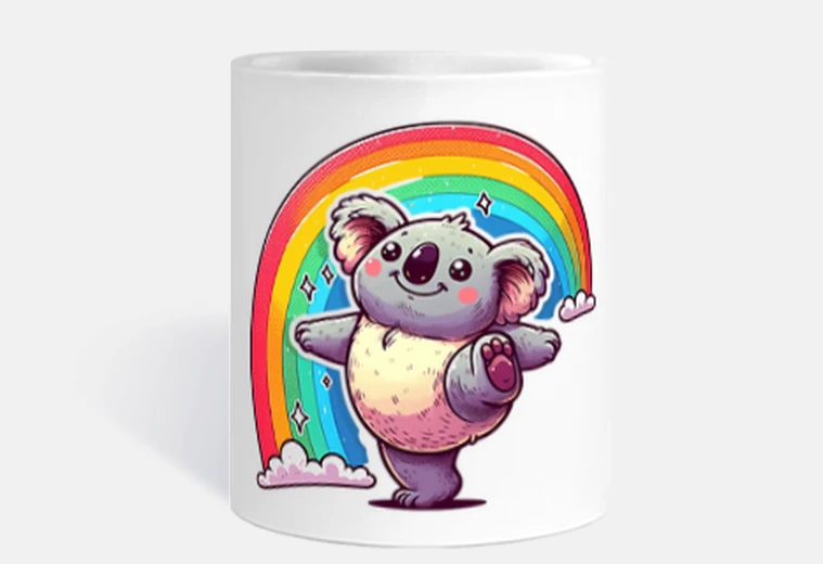 Cup rainbow koala