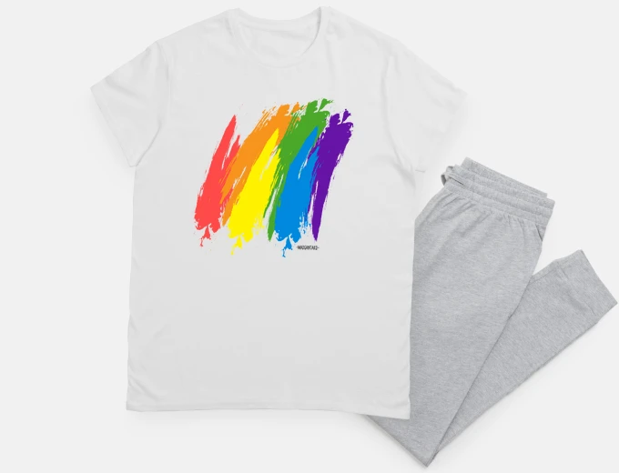 Pyjama rainbow strokes