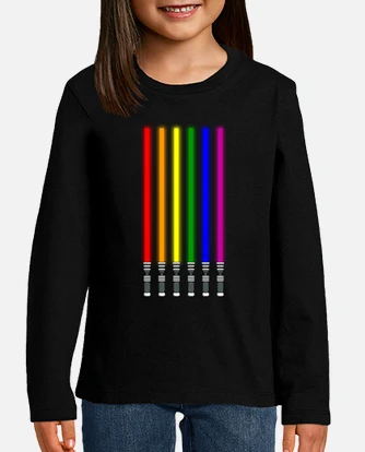 Rainbow lightsaber shirt deals