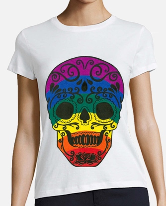 Sugar Skull Shirt, Baseball T-Shirt