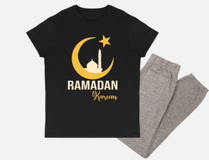 Ramadan Kareem Moon and Mosque Islamic