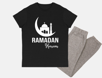 Ramadan Kareem Moon and Mosque Islamic