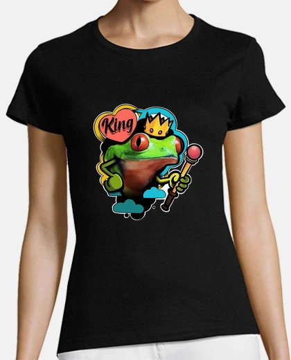 Playera rana príncipe azul arte grafico