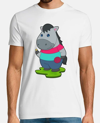 Tee-shirt raquette de tennis de table pour chevau