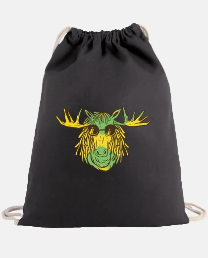 Borsa rasta cervo con gli occhiali reggae