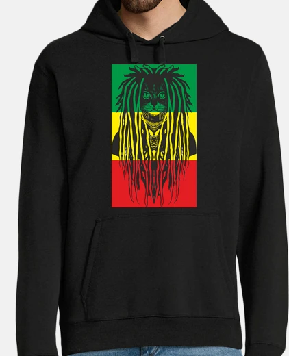 Hoodie rastafari cat
