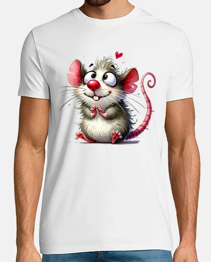 Tee-shirt rat amoureux trop mignon BD dessin prix collector 
