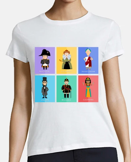 T-shirt rat di 6 personaggio storici