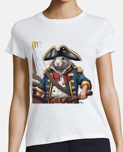 Tee-shirt rat pirate capitaine de bateau