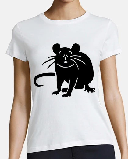 Playera rata ratón negro