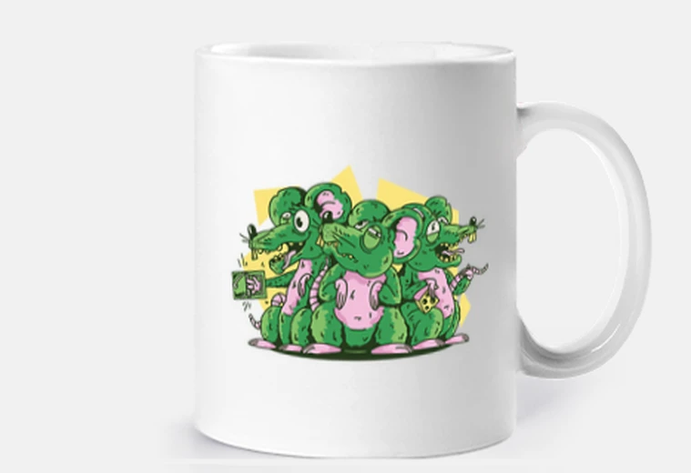 Taza ratas hilarantes, grupo de ratas, personalizable, tazas, divertidas