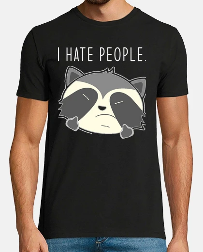 Tee-shirt raton laveur drôle je dis que je détest