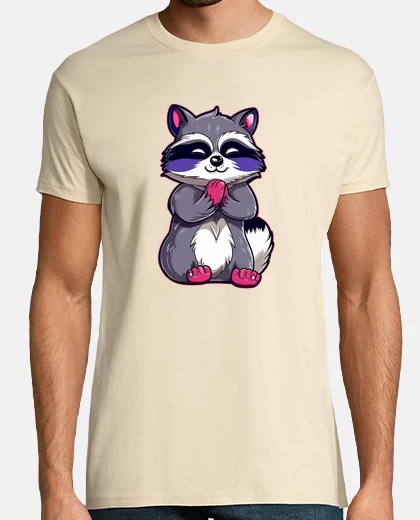 Tee-shirt raton laveur rusé