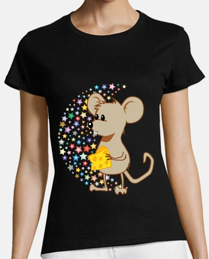 Playera raton marron con queso