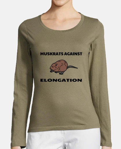 T-shirt ratti muschiati contro l&#39;allungamento