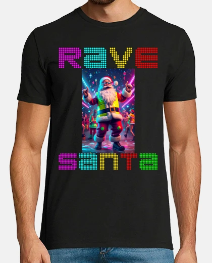 T-shirt rave Babbo Natale