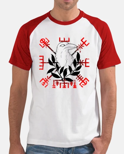 Camiseta raven linework antecedentes laurel y ve