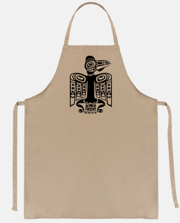 raven clan. sand color apron