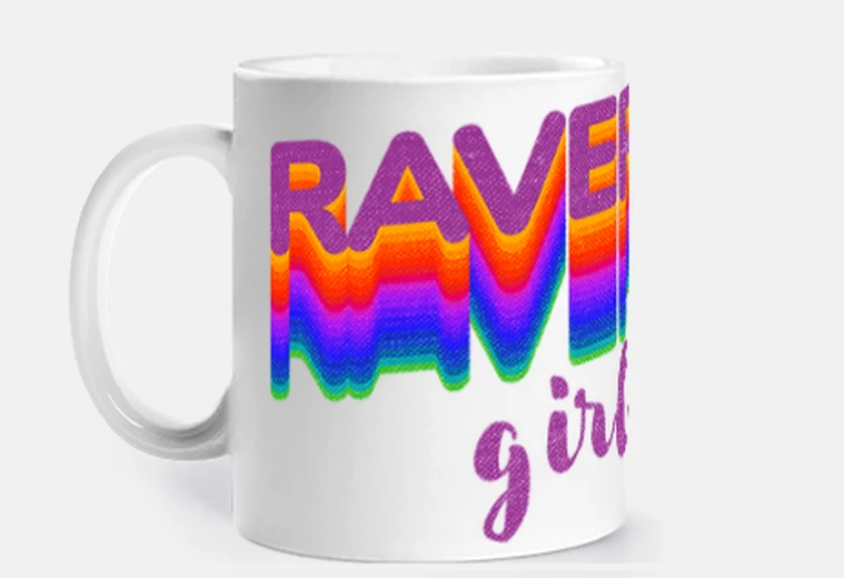 Cup raver girl edm festival gift techno