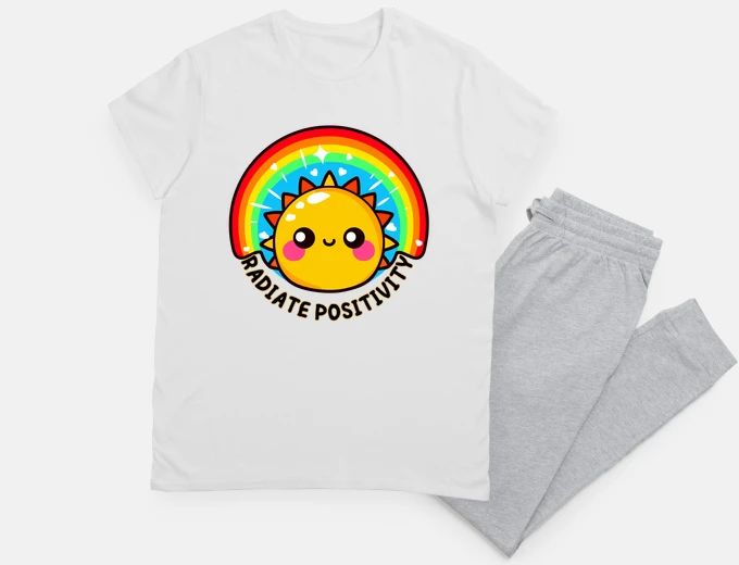 Pyjama rayonner de positivité