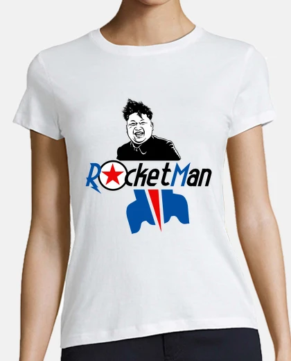 T-shirt razza uomo kin jong un north korea tromba