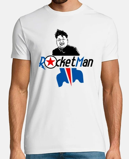T-shirt razza uomo kin jong un north korea tromba