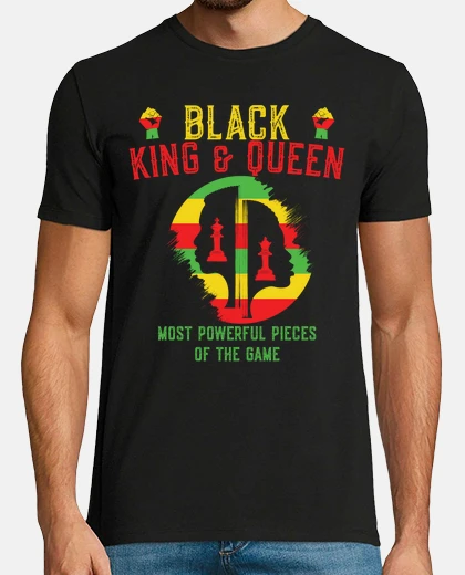 T-shirt re nero e il pezzo più potente della re