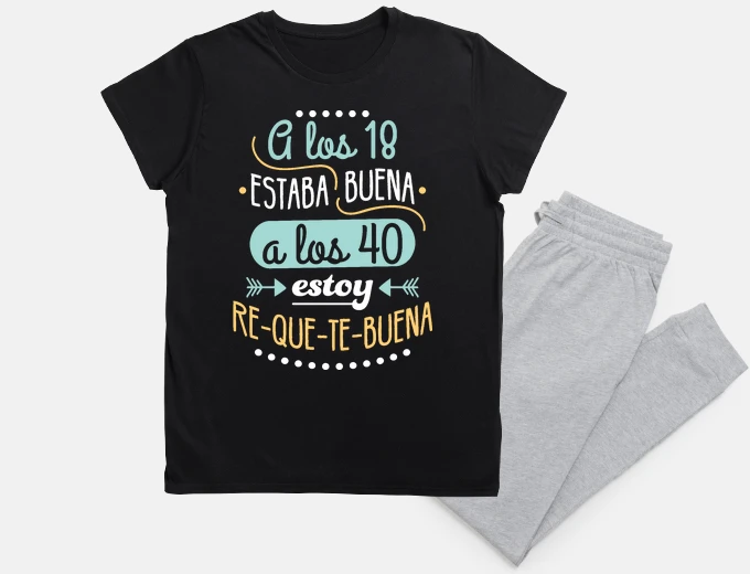 Pijama RE-QUE-TE-BUENA A LOS 40