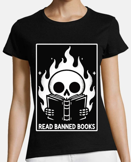 T-shirt Read Banned Books Skeleton