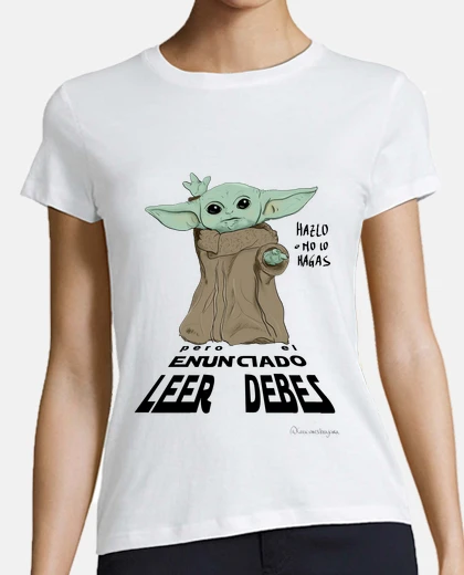 T-shirt read the statement yoda, for clear t-shirts