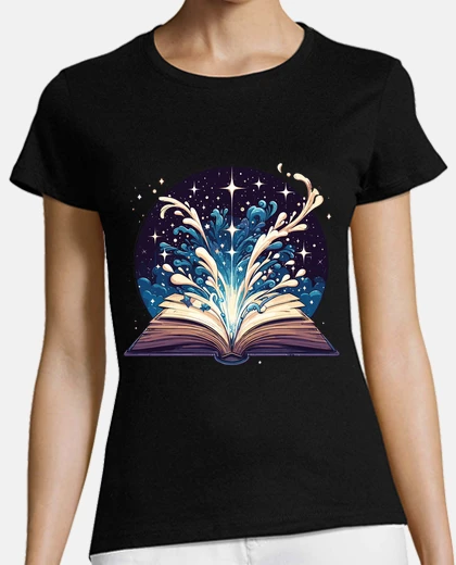 Playera reading magical book