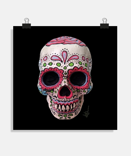 Poster real mexican skull !!!