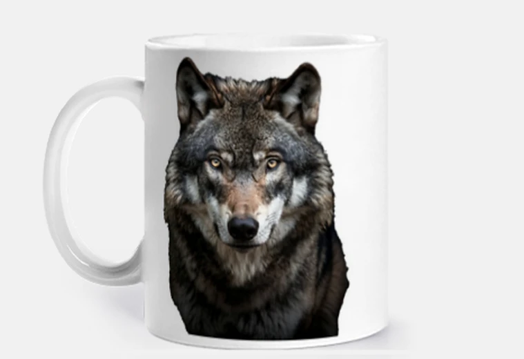 Cup realistic wolf pack wolves cubs wolf to personalize