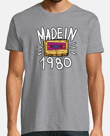T-shirt realizzato nel 1980 nato los anni ottanta
