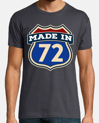T-shirt realizzato nel 72 nato nel 1972 firma il regalo di compleanno usa
