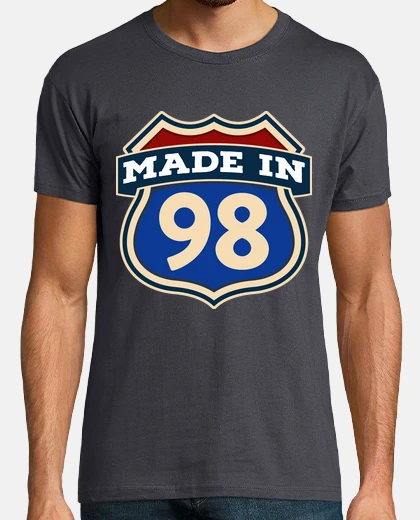 T-shirt realizzato nel 98 nato nel 1998 firma il regalo di compleanno usa