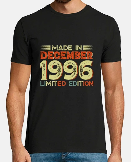 T-shirt realizzato nel dicembre 1996 compleanno