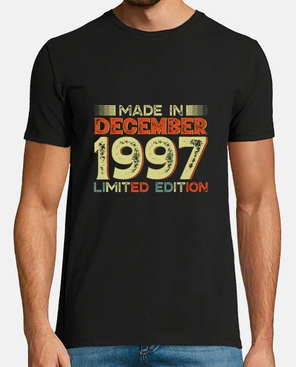T-shirt realizzato nel dicembre 1997 compleanno