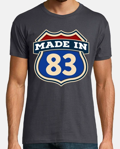 T-shirt realizzato nell&#39;83 nato nel 1983 usa il regalo di compleanno degli stati uniti